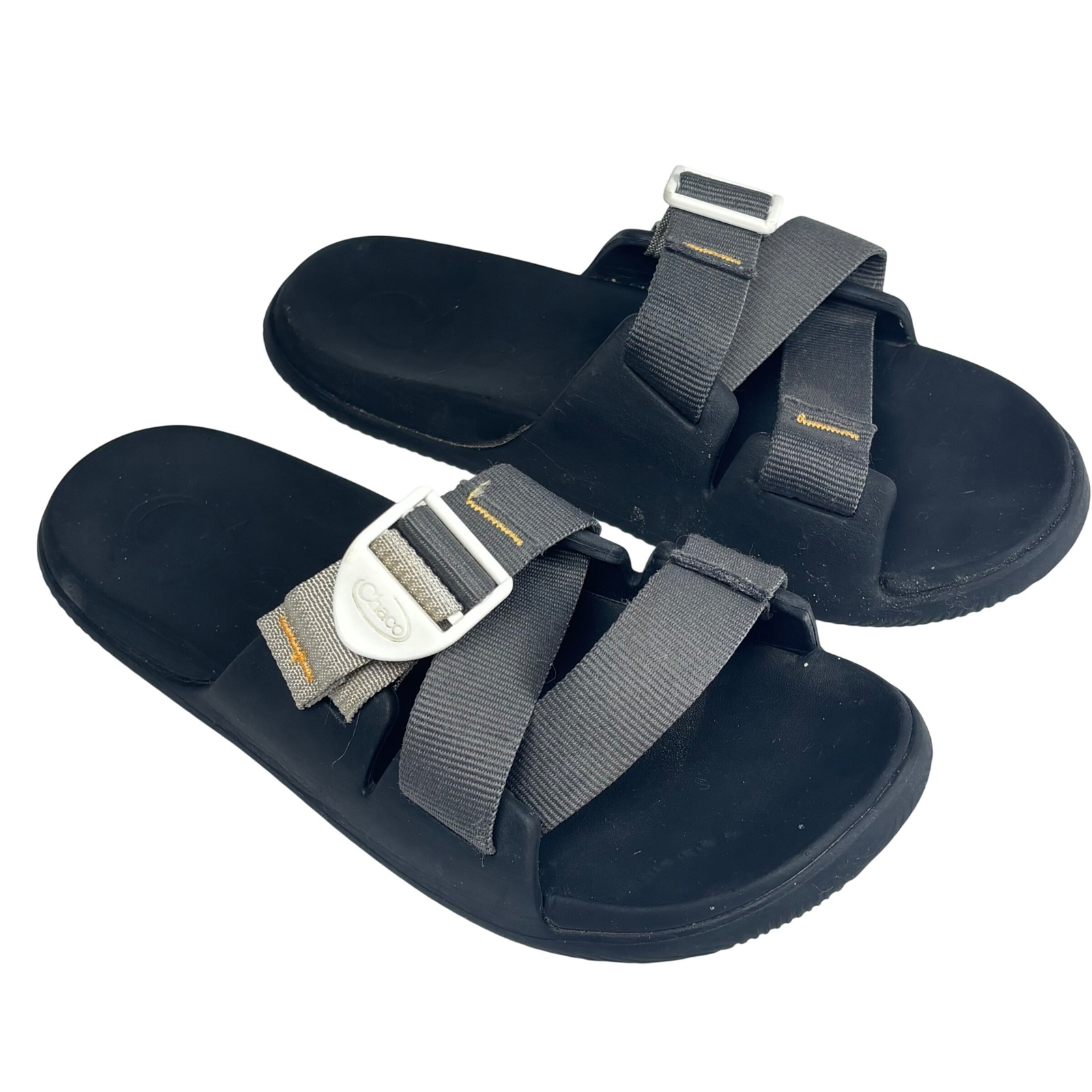 Chaco Chillos Slide Women 7 Black Grey Adjustable Straps Comfort Sporty Gorpcore